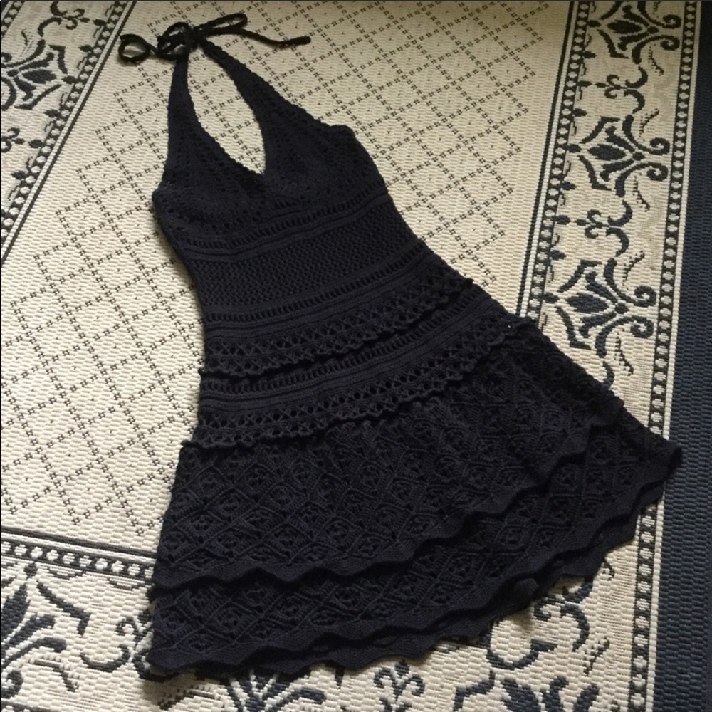 Black Crochet Sundress